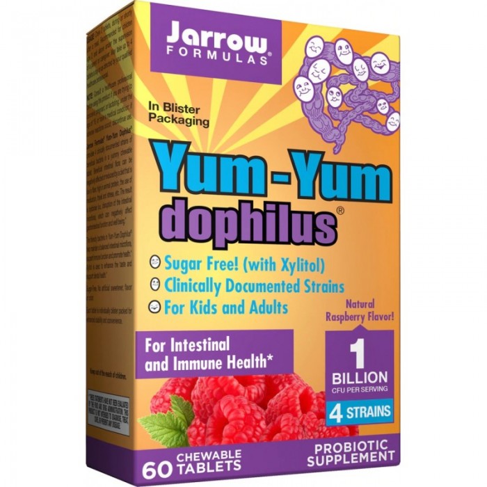 Jarrow Formulas Yum-Yum Dophilus® 1 Billion Natural Raspberry - Пробиотик